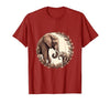 Mademark Elephant Mom and Baby Trunk Touch Pregnancy Tee T-Shirt - Men - size chart