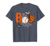 Boo Baseball Halloween Tee Funny Boo Baseball Halloween Sports Men Boys Kids Toddler T-Shirt - size chart