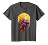American Football Skeleton Halloween Shirt Football Fan T-Shirt - size chart