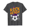 Halloween Shirts For Women Men Kids Boys Girls Halloween Soccer Kick Or Treat Football Costume Boys Kid Men T-Shirt - size