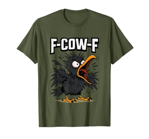 F COW F Crow F-Cow-F T-Shirt - size chart