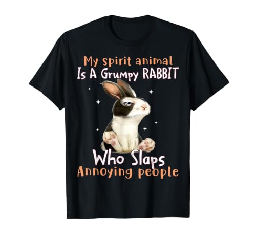 Cute Rabbit Lover Bunny Graphic T-Shirt (Dark Heather Grey) — design detail