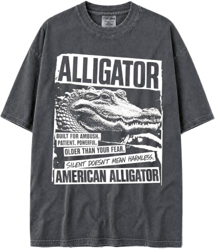 BABATEES U.S.A. MAX-Heavyweight Punk Rock Animals Shaka Wear Oversized 7.5oz Cotton Tshirt - size chart