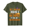 My Broom Broke So I Became A Bartender Halloween Costume T-Shirt - size chart