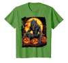 FrightNightFits Werewolf Orange Halloween T-Shirt - size chart