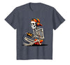 halloween skeleton shirts for teen boys men kids Halloween Skeleton Gamer Video Gaming Funny Gaming Skeleton T-Shirt - size
