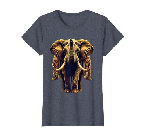 Mademark Ornate Parade Elephant Illustrated Graphic T-Shirt - Women - size chart