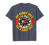 My Rabbit Hole Has a Conspiracy Humor Design T-Shirt — design detail