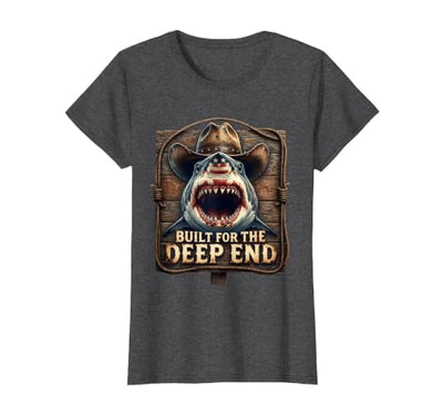 Built for the Deep End Shark Design T-Shirt