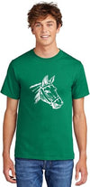 Comical Shirt Horse Graphic Top for Equestrian and Animal Lovers Cotton Tee Adult Youth Tall Men Women - size chart