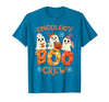 Oncology Boo Crew Funny Ghost Halloween Spooky Costume Nurse T-Shirt - size chart
