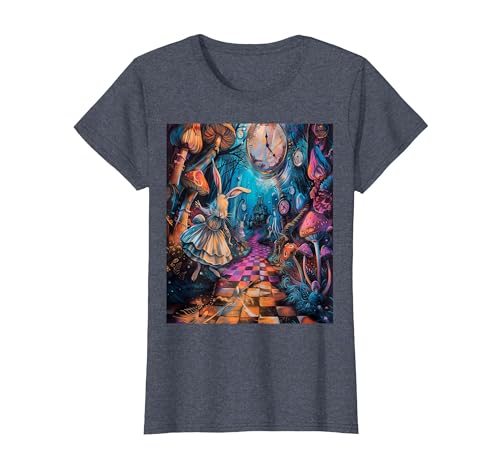 Alice in Wonderland Rabbit House T-Shirt — design detail