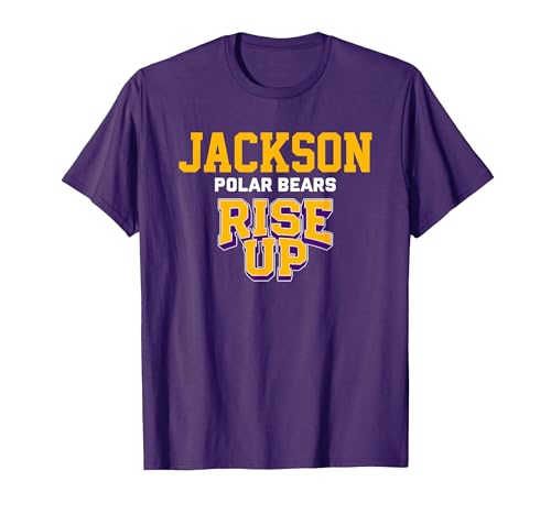 Jackson Polar Bears Official High School Gear Jackson Polar Bears Rise Up HS T-Shirt - size chart