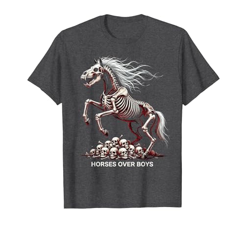 Mademark Horses Over Boys Equestrian Design for Women T-Shirt - Men - size chart