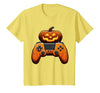 Spooky Halloween Gamers 2023 Halloween Skeleton Zombie Gaming Controllers Mummy Boys Kids T-Shirt - size chart