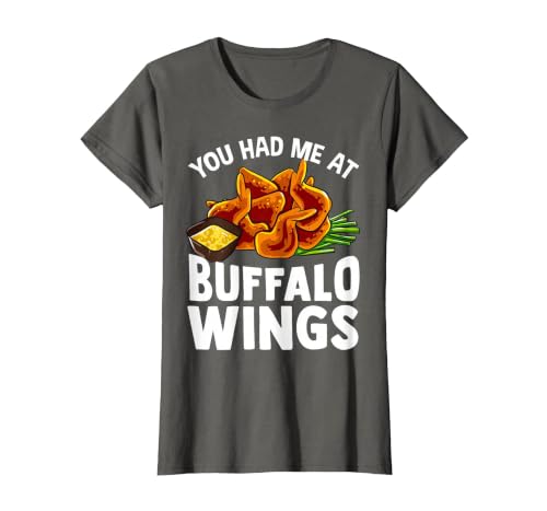 Homewise Shopper Buffalo Wings Buffalo Wings Funny Appetizer T-Shirt - size chart