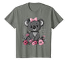 We Love Koalas - Kids Apparel Co. Koala Kawaii Koala Bear Pink Bow Flowers Girls Kids T-Shirt - size chart
