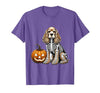 Spooky Cocker Spaniel Skeleton Costumes Halloween Cocker Spaniel Skeleton Jack O Lantern Funny Dog Halloween T-Shirt - size