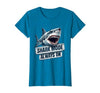 Mademark Shark Mode Always On Bold Women's Graphic Design T-Shirt - size chart