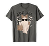 Halloween Boo-Jee Leopard Ghost Coquette Bow Coquette Leopard Ghost Coffee Boo-JEE Halloween Boujee Ghost T-Shirt - size