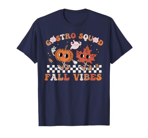 Gastro Squad Halloween Fall Endoscopy Nurse Gastro Squad Halloween Fall Vibes Gastro Crew Endoscopy T-Shirt - size chart