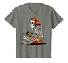 halloween skeleton shirts for teen boys men kids Halloween Skeleton Gamer Video Gaming Funny Gaming Skeleton T-Shirt - size