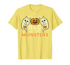 Mens Halloween Shirts For Dad Daddy Papa Men Halloween Dad of Monsters Funny Family Costume Papa Daddy T-Shirt - size chart