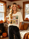 SGYHO Oversized Halloween Shirts for Women Spooky Season Pumpkin Ghost Fall Casual Tee - size chart
