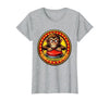 Mademark Eager Monkey Pressing the Big Red Button T-Shirt - Women - size chart