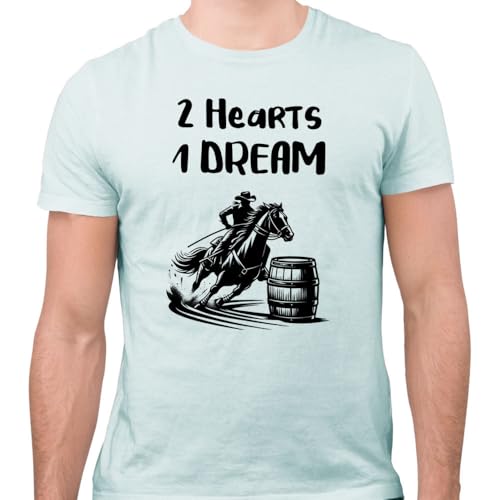 TeesAndTankYou 2 Hearts 1 Dream Horse Rider Shirt Unisex - size chart