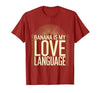 Mademark Banana Is My Love Language Monkey Design T-Shirt - Men - size chart