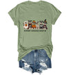 WQFQW Spooky Schnauzer Society Halloween Shirt Terrifying Halloween T-Shirt - size chart