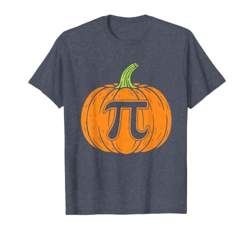 Halloween Tees Women Men Kids Pumpkin Pi Symbol Funny Math Nerd Spooky Halloween Pi Day T-Shirt - size chart