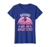 Brooms Are For Amateurs – Halloween Witch Gift Brooms are for Amateurs – Spooky Halloween Flamingo T-Shirt - size chart