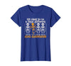 Orange Ribbon ADHD Awareness clothing Halloween Skeleton ADHD Awareness T-Shirt - size chart