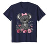 We Love Koalas - Kids Apparel Co. Koala Kawaii Koala Bear Pink Bow Flowers Girls Kids T-Shirt - size chart