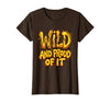 Mademark Wild and Proud of It Monkey Graphic Design T-Shirt - Women - size chart