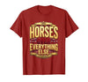 Mademark Horses Over Everything Equestrian Women's Design T-Shirt - Men - size chart
