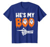 He's My Boo Matching Halloween Pajama Couples Funny T-Shirt - size chart