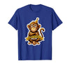 Mademark Sober Monkey Wild Life Sobriety Design T-Shirt - Men - size chart