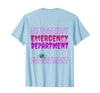 ER Nurse Halloween Pumpkin Emergency Department Spooky Emergency Department Ghost ER Nurse Halloween T-Shirt - size chart