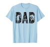 Fishing Gifts for Dad Father's Day Fisherman Fishing Dad Birthday Classic Bold Font Fish Daddy T-Shirt - size chart