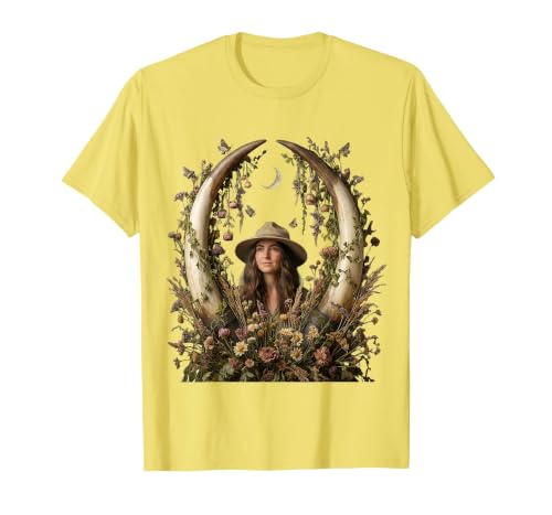 Mademark Safari Explorer Elephant Tusk Skull Framed Art T-Shirt - Men - size chart