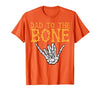 Mens Halloween Shirts For Dad Daddy Papa Men Halloween Dad to The Bone Skeleton Hand Fun Papa Costume Men T-Shirt - size