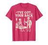 Halloween Costume For Doctor I've Got Your Back I've Got Your Back Halloween Skeleton Doctor Costume T-Shirt - size chart