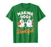 Dog Lover Spooky Grooming Groomer Attire Pet Groomer Funny Halloween Making Dogs Bootiful T-Shirt - size chart