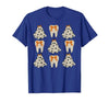 Dentist Dental Halloween Costume Tee Gifts Floral Ghost Teeth Dental Dentist Halloween Costume T-Shirt - size chart