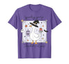 Spooky Goose Teacher Halloween Costume Funny Halloween Silly Goose Witch Spooky Goose Teacher Club T-Shirt - size chart