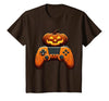 Spooky Halloween Gamers 2023 Halloween Skeleton Zombie Gaming Controllers Mummy Boys Kids T-Shirt - size chart