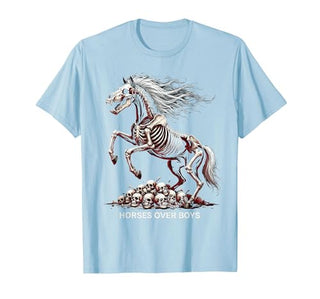 Mademark Horses Over Boys Equestrian Design for Women T-Shirt - Men - size chart